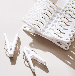 Набор бельевых прищепок 20 шт. БЕЛЫЕ