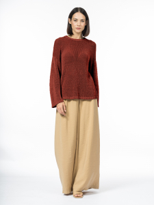 Джемпер из ленточной пряжи