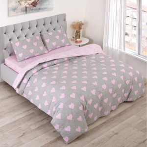 Постельное белье Купидон с наволочками 50х70 (поплин DE LUXE)