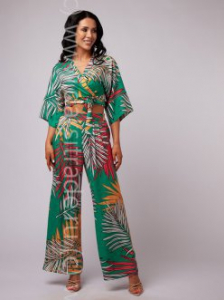 Костюм пляжный №220036-1 Chantemely Дроп топ брюки