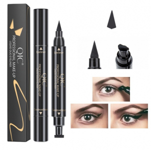 2-сторонняя подводка-фломастер с штампом стрелка QIC Liquid duo eyeliner