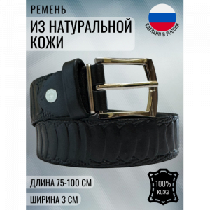 Ремень детский Tsarevich Black 1