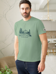 Футболка из премиального хлопка с авторским принтом