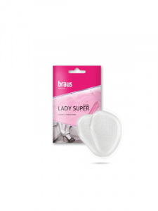 BRAUS Гелевая противоскользящая смягчающая полустелька LADY SUPER  БЕЗРАЗМЕРНАЯ