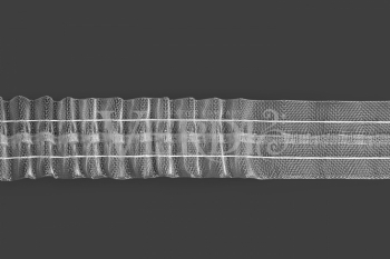 Тесьма С 22 органзовая, ширина рулона 4 см, 2 нити, в бобине 50м