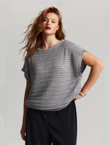 Джемпер с вырезом-лодочкой