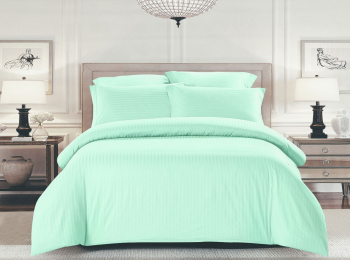 Комплект постельного белья Шпинель нежная мята страйп-сатин