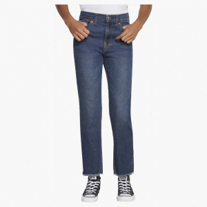 High Rise Ankle Straight Big Girls Jeans 7-16