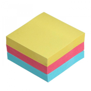 Блок с липким краем, 51?51 мм, 300 листов, пастель, 3 цвета