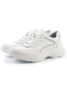 03-YJ435-1 WHITE Кроссовки женские (натуральная кожа)