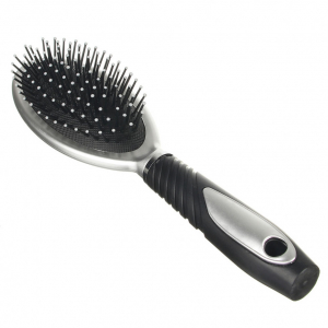 Расческа массаж.черно-серая 356-035