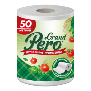 Бумажные полотенца GrandPero 50м 2сл
