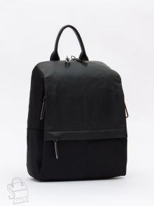 Рюкзак женский кожаный 20501PE black Polina&Eiterou