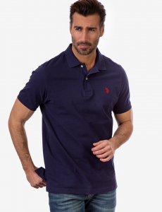 SOLID PIQUE SMALL LOGO POLO SHIRT
