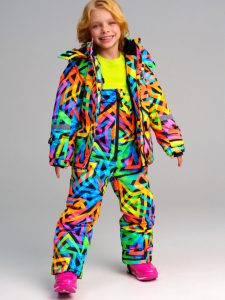 Комплект зимний для девочки: куртка, комбинезон