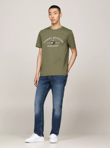 Embroidered Tommy Arch Logo T-Shirt