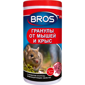 BROS – гранулы от мышей и крыс 250г