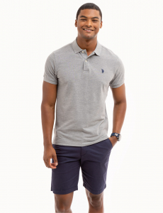 SLIM FIT SOLID PIQUE POLO SHIRT