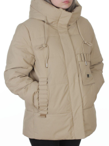 YR-6616 BEIGE Куртка зимняя женская (150 гр. холлофайбер)