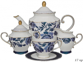 108-348 Чайный сервиз 17пр. 250 мл в под.уп.(х2)Костяной фарфор