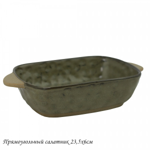 205-439 Прямоугольный салатник 23,5х6см МИСТРАЛЬ в под.уп.(х24)Фарфор