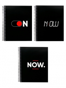 Тетрадь 96 листов в клетку, на гребне «Мотивация», белые листы, МИКС