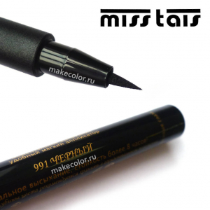 Подводка-фломастер для глаз стойкий Miss Tais №991 Черный