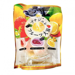 Моти с фруктовой начинкой трех видов: клубника, виноград, лимон, Kubota Seika, 125 гр, Япония