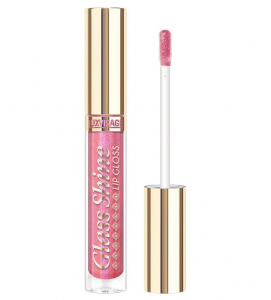 Блеск для губ Glass Shine LUXVISAGE розовый 23 Frozen Fuchsia сияющий глянцевый финиш