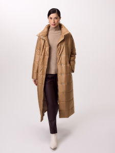 Зимнее стеганое пальто с мембраной