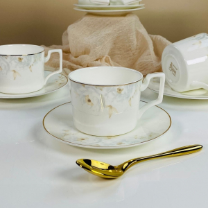 145-685 Чайный набор 12пр. ЛИЛИАН 270мл в под.уп.(х10)Костяной фарфор