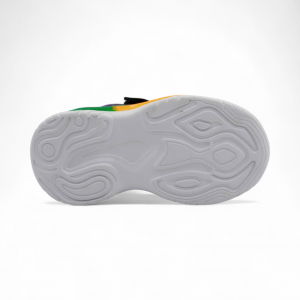 LED - кроссовки С7221-3 серо оранжевые