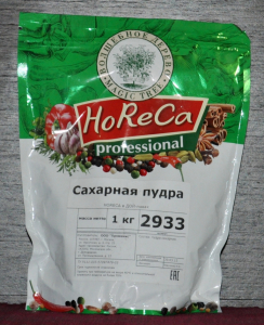 HORECA ПАКЕТ 1 КГ САХАРНАЯ ПУДРА