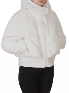 H24-033 WHITE Куртка пуховая зимняя женская (пух)