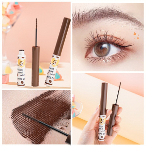Тушь для ресниц КОРИЧНЕВАЯ с микрокистью