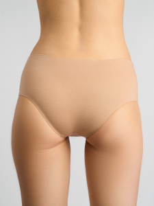 Женские бесшовные трусы Бразильяна бежевые (Арт. 5058WUV)