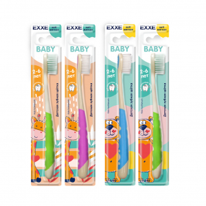 Детская зубная щетка EXXE Baby 2-6 лет (мягкая) Арвитекс
