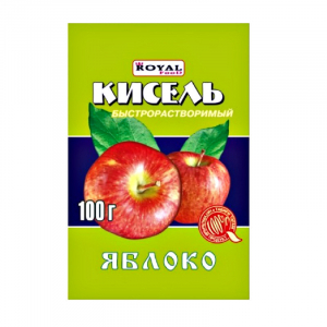 Быстрорастворимый кисель яблоко 100гр*80