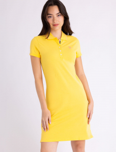 TIPPED POLO DRESS