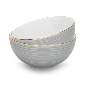 Набор из 2-х фарфоровых мисок 620 мл Firmina gray