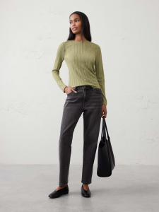 Sheer Ribbed Top