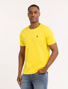 TIPPED CREW NECK COLLAR T-SHIRT