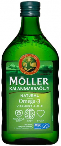 Рыбий жир Moller Kalanmaksaoljy (Омега-3 и витамины D, A, E) 500 мл