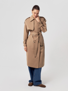Классический женский бежевый тренч