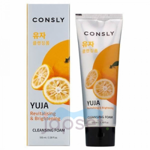 Consly Витаминизирующая кремовая пенка для умывания с экстрактом юдзу, 100 мл