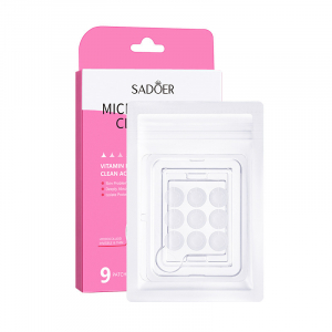 Пластыри с микроиглами от прыщей с витамином B3 SADOER Microneedle Clean Acne, 9 шт