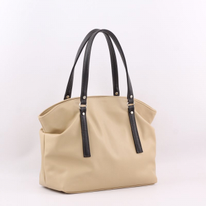 Сумка 655 гладкий карамельный+шоколад ФОРМАТ 