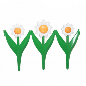 Декоративный заборчик «Ромашка», желто-белый