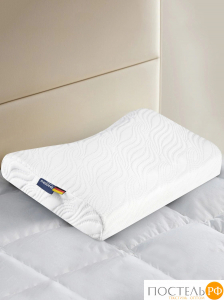 MedSleep МЕМОРИ ОРТО ХОЛД бел Подушка анатомическая 54х35х8, 1 пр., плстр/пенополиуретан