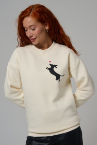 8576 женский свитшот оверсайз